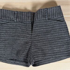Ann Taylor Black and White Textured High Waist Shorts